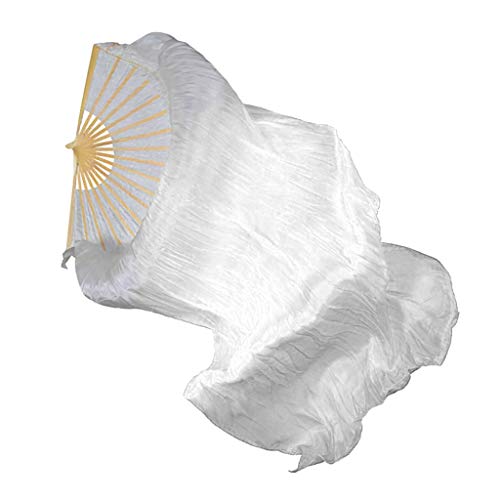 Generic 1Pair Ventilador de Seda Dança Do Ventre Véu à Direita Esquerda LED Light Up Show com Carreg