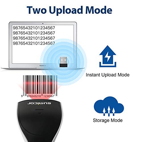 Scanner de codes-barres 2D Bluetooth portable sans fil QR Code USB - 4