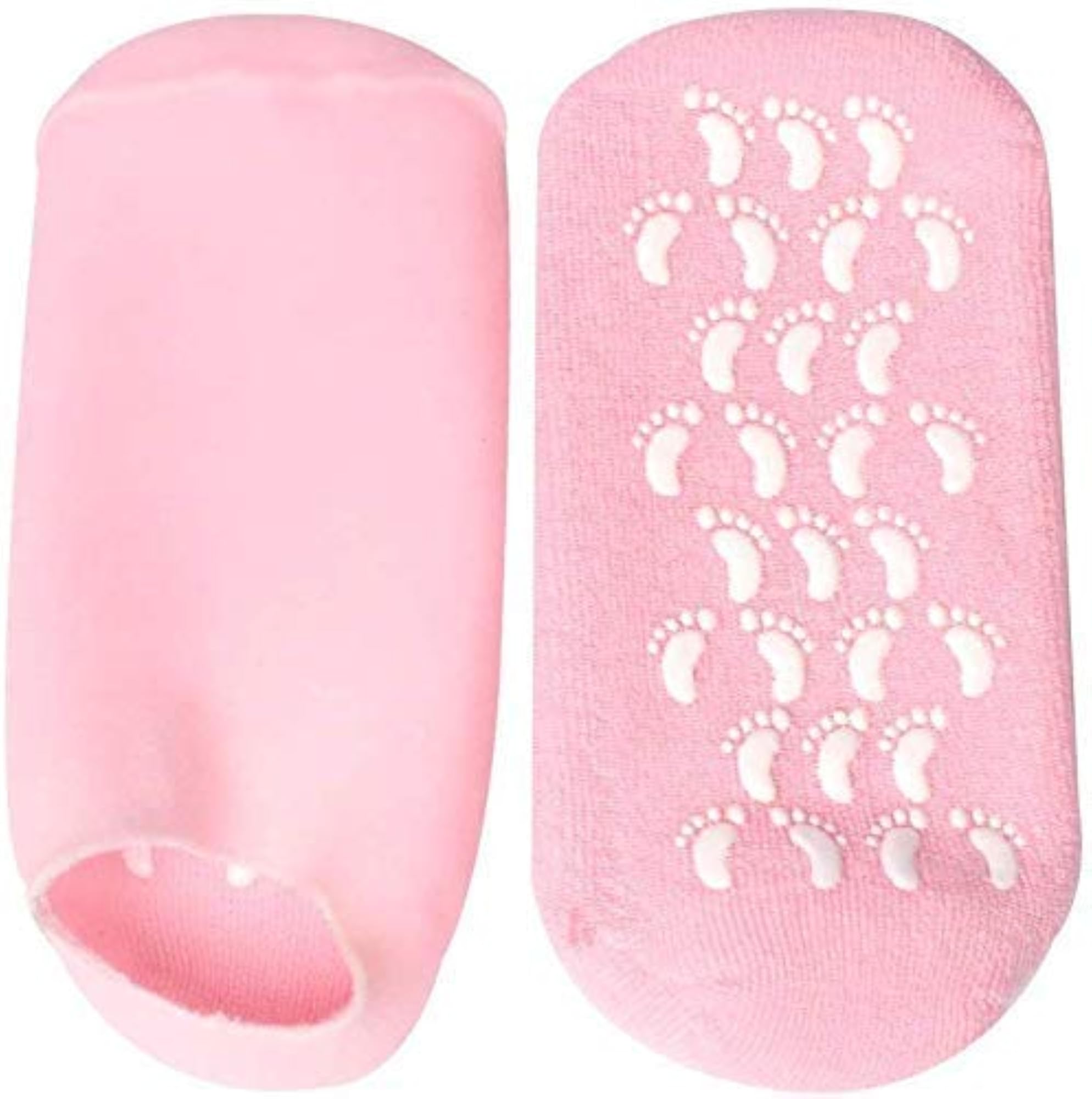 Gel Moisturizing Treatment Spa Foot Socks for Cracked Heels, Green