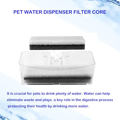Filtros para fuente de agua Delapan para gatos WF020, 8 unidades miniatura 4
