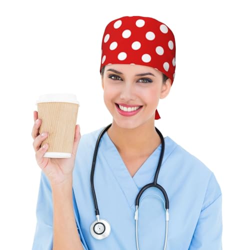 Image of Unisex Adjustable Surgical Sweatband - Elastic Bandage Cap - Scrub Caps for Nurse Working Cap