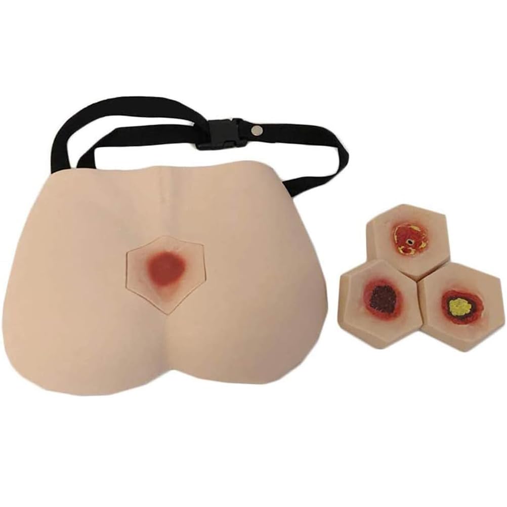 Modello di cura dell'ulcera da decubito - 4 fasi di piaghe da decubito simulatore di piaghe da decubito per formazione infermieristica e insegnamento - formazione medica decubito cura delle ferite