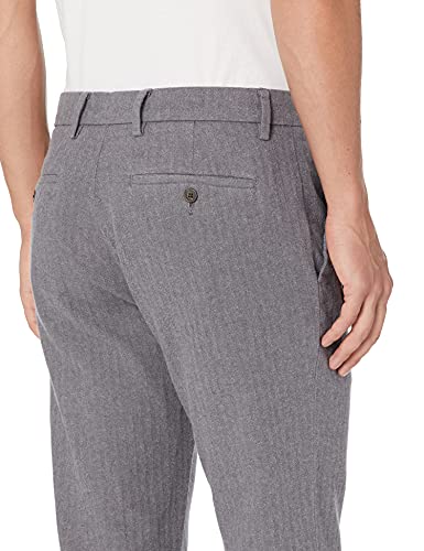 Goodthreads Men's Straight-Fit Modern Stretch Chino Pant, Grey, Herringbone, 33W X 34L #TOP2