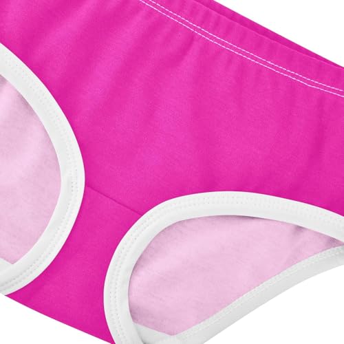 Joisal Aesthetic Girls Underwear Toddler 2t Cotton Cute Panties Girl Fuchsia Hotpink Kids Briefs Undies4