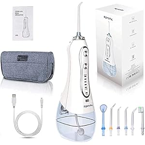 Draadloze Monddouche Elektrische waterflosser Pro-Hc met 5 standen en 6 mondstukken monddouche IPX7 Waterdichte…