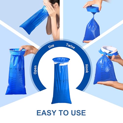 Image of Vomit Emesis Bags Disposable, 100 Pack for Car Adult
