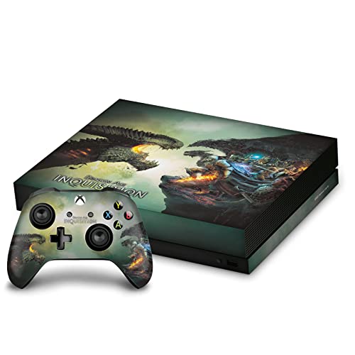 Skin Dragon Age Xbox One X : Vinyle autocollant console et manettes officiel EA Bioware
