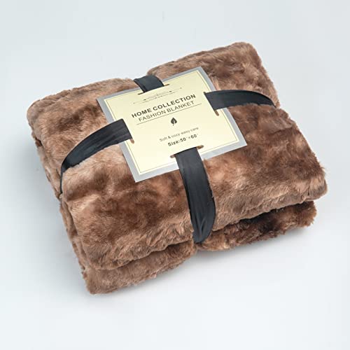 Super Soft Plush Throw Blanket, Tie Dye Cozy Fuzzy Blankets 50X60 Inches,Fluffy Sherpa Warm Microfiber Fleece Colorful Throws Blanket For Chair,Couch,Bed Brown #TOP5