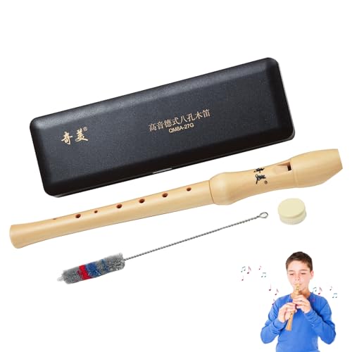 Blockflöte aus Holz,Deutsche 8-Loch-Holzflöte,Deutsche Griffweise,Flöte...