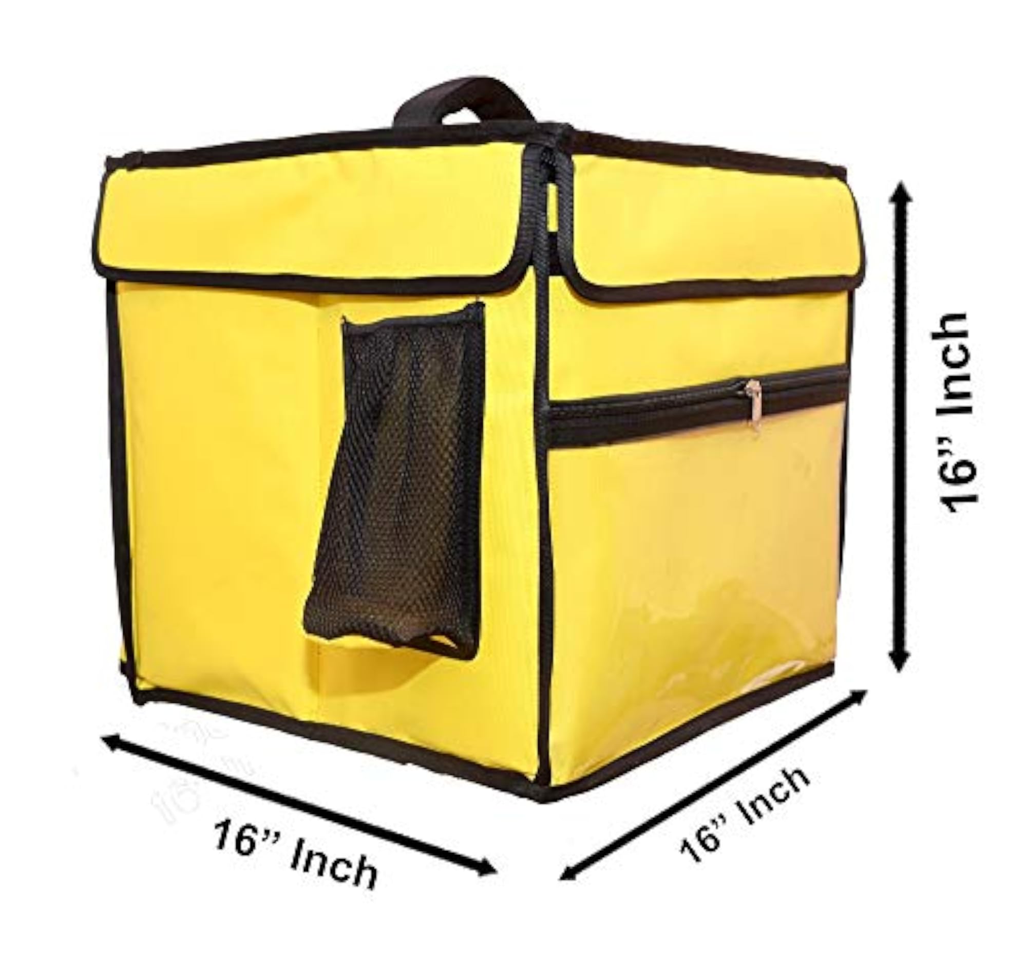Yellow Insulated Delivery Backpack 60 LTR