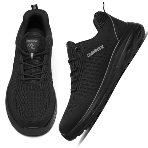 IRONDUDE Lightweight Steel Toe Work Shoes for Men
