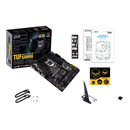 ASUS TUF GAMING B460-PRO (WI-FI), Scheda madre Gaming Intel B460 (LGA 1200) ATX con doppio M.2, 8 livelli di potenza, Intel® WiFi 6, HDMI, DP, USB 3.2 Gen 2, Aura Sync RGB