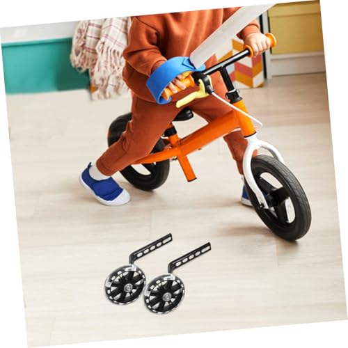 Ruedas de Entrenamiento para Bicicleta, 4 piezas Ajustables, Ruedas Estabilizadoras Negras Resistentes para Balance y Seguridad miniatura 5