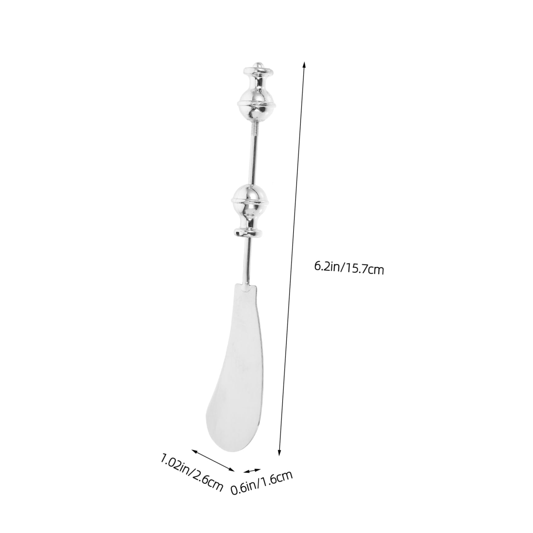 Ciieeo Butter Knife Spatula Multi-function Cheese Spreading Tool Salad Dressing Spreader Bakery Cheese Spreader Butter Scraper Kitchen Tableware Kitchen Supply Silver Stainless Steel