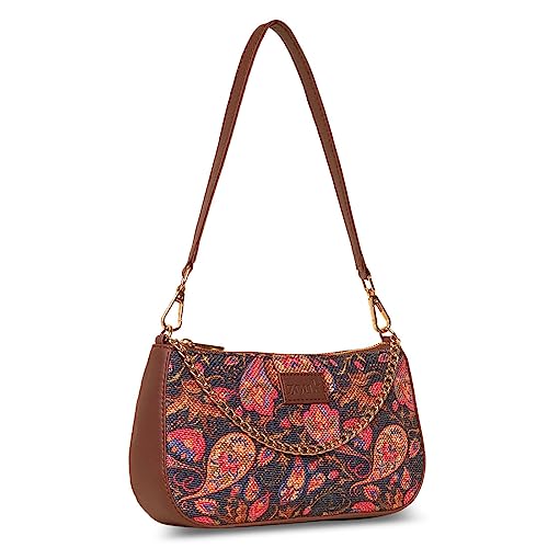 Image of ZOUK Women's Handcrafted Vegan Leather Casual Mini Shoulder Bag