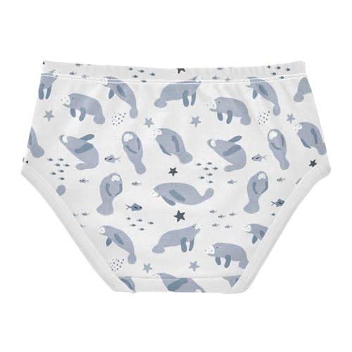 Little Girl Underwear Toddler Panties Kids Undies Manatee Soft Cotton Briefs 2T-8Y2