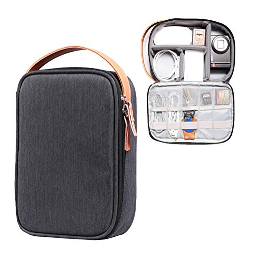 Preisvergleich Produktbild KosmetiktaschenVerstellbare Spacers Travel Case Beauty Electronic Organisers Toilettenbeutel Streifen Detachable Kabel Travel Bag Kosmetiktaschen Reisezubehör für Kosmetikbürsten Make-up,Schwarz