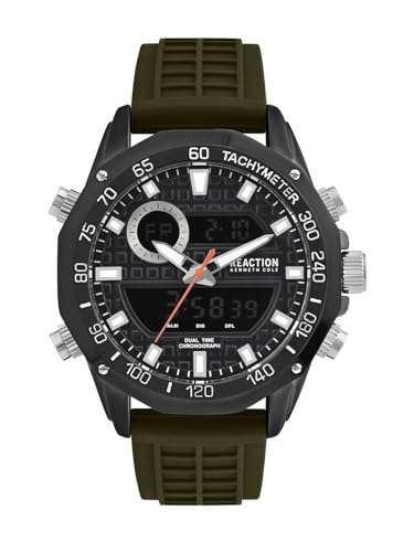 Image of Kenneth Cole Reaction Digi-Analog Black Dial Watch for Men - KRWGP0070601