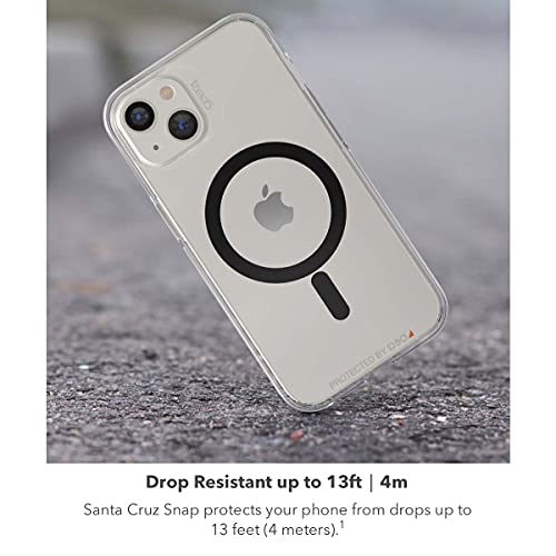 Gear4 Transparent Case For Iphone 13 Pro Compatible With Magsafe, Slim & Lightweight [13 Ft D30 Impact Protection] Santa Cruz Snap Series, Clear/Blue #TOP3