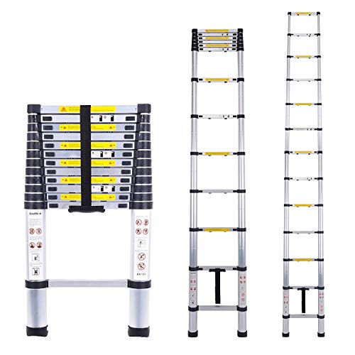 Myifan Telescopic Ladder Multi-Purpose Aluminium Telescoping Ladder Extension Extend Portable Ladder Foldable Ladder