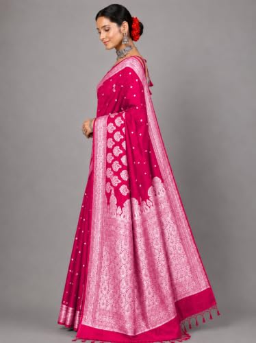 Image of Women's Glory Banarasi Satin Silk With Embroidered Design.