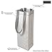 OccasionALL Alcohol Gift Bags, 5x4x14 12 Pack Large Reusable Wine Bags with Handles, Christmas Tote Bags, Silver Gift Wrap, Holidays, Wine Bags Bulk