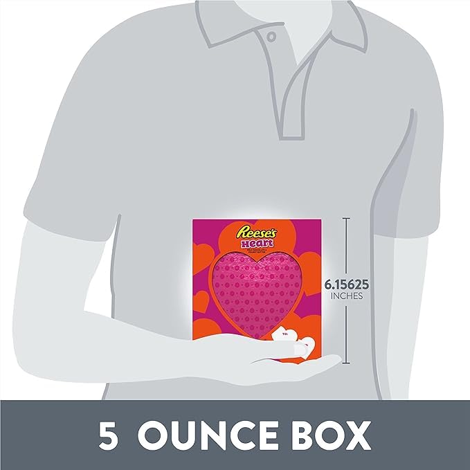 Miniatura 8 de Reese's - Caramelo de chocolate con leche y mantequilla de maní para el día de San Valentín, 4.97 oz5 onzas (paquete de 2) enviado desde Canadá