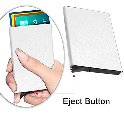 VOGARD Men's Aluminium Metal RFID Protected Smart Pop Up Wallet | 7 Card Slots (06 Silver)… 5 419kFHJ5kpL