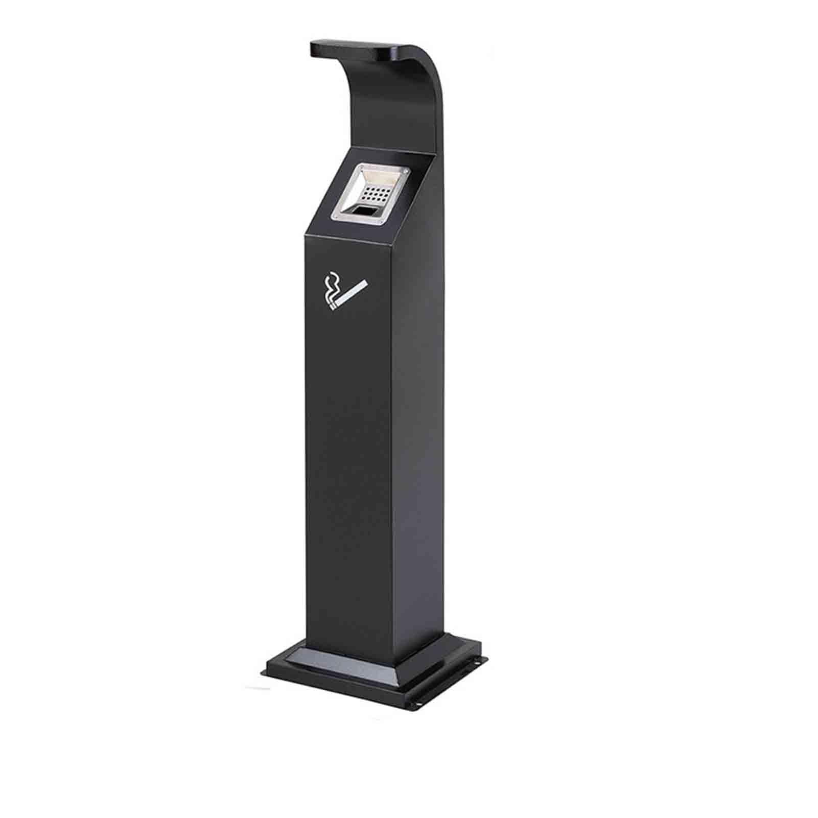 GUODDM Standing Cigarette Bin Outdoor, Smoking Bin, Steel Mounted Ashtray Outside, For Public Areas, Pubs, Clubs, Restaurants(Removable Inner Bucket)