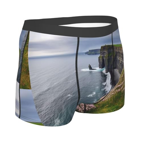 Ireland Outdoors County Clare The Cliffs Men's Boxer Briefs Soft Breathable Underwear3