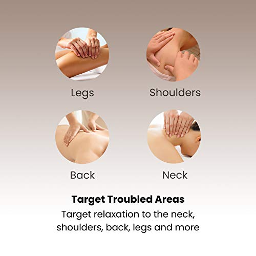 Homedics Neck Massager, Heated Shiatsu Neck, Shoulder And Back Massager With 3 Speeds, Changes Of Direction, And Convenient Straps. Portable Releif For Neck, Shoulders, Back, & Legs. #TOP2