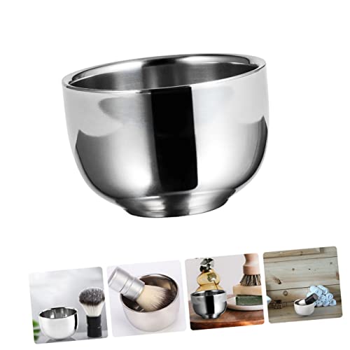 DOITOOL 2 Peças Tigela De Bater Caneca De Barbear De Metal Tigela De Barbear De Metal De Barbear Inq