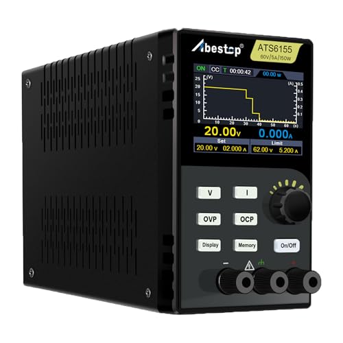 Image of DC Power Supply, 60V 5A 150W Adjustabel Switching Bench Supply Fanless with Ultra-Silent Low Noise Functions with Multiple Protections 2.8 inch LCD Display