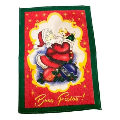 KIT NATAL 10 PANOS DE PRATO BAINHA NATAL + TOALHA DE MESA RENDA COQUEIRO VERMELHA + TOALHA DE MESA P