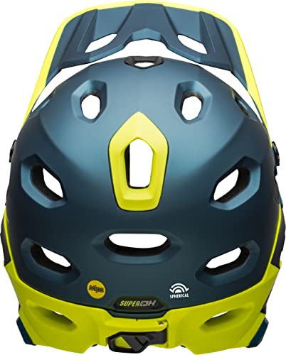 Bell Super Dh Mips Adult Mountain Bike Helmet - Matte/Gloss Blue/Hi-Viz (2023), Medium (55-59 Cm) #TOP4