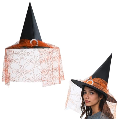 Cappello da strega di Halloween: riceverete un cappello da strega leggero, comodo e morbido da indossare, facile da piegare e comodo da portare in giro