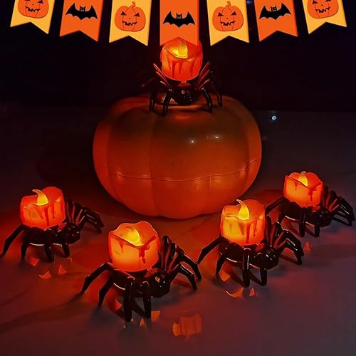 DIYBravo Resin Mould 3D Spider Candle Holder Halloween Mould Cute Animal Silicone UV Epoxy Resin Casting Mould for DIY Tealight Holders Flower Pot Box Trinket Containers - Image 3