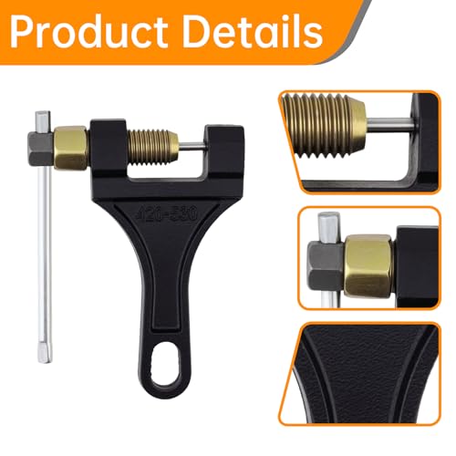 Image of Windance Chain Breaker Removal Tool Kit with 15pcs Chain Master Connect Link Pins 420 428 530 for Motorcycle Dirt Bike Scooter Bicycle Tractor 4 Wheeler ATV 50cc 100cc 150cc