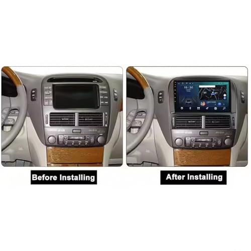 Radio de coche 2 DIN para Lexus LS430 con Carplay y cámara trasera 2
