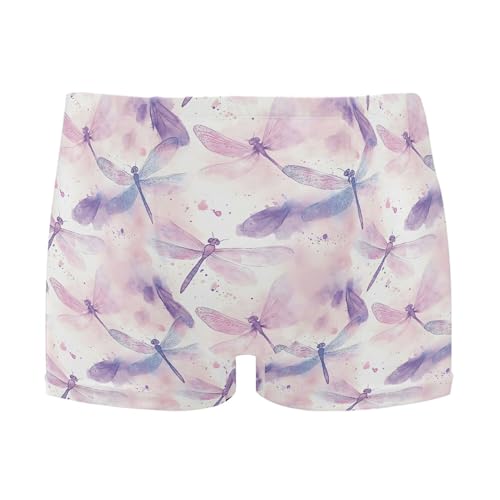 Dragonfly Purple Mens Swim Trunk Swimwear Bathing Suit Swim Brief Square Leg Board Short S B0403529