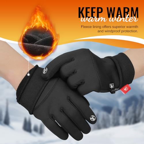 Cevapro Winter Gloves for Men Women Warm Touchscreen Running Gloves - image 2