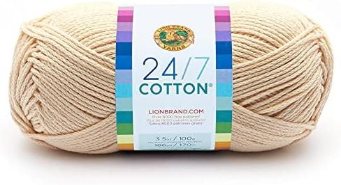 (1 Skein) 24/7 Cotton® Yarn, Ecru