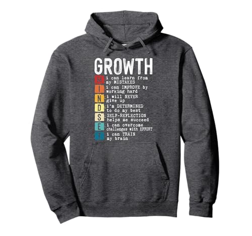 Growth Mindset Definition Positive Motivational Quote Saying Pullover Hoodie
