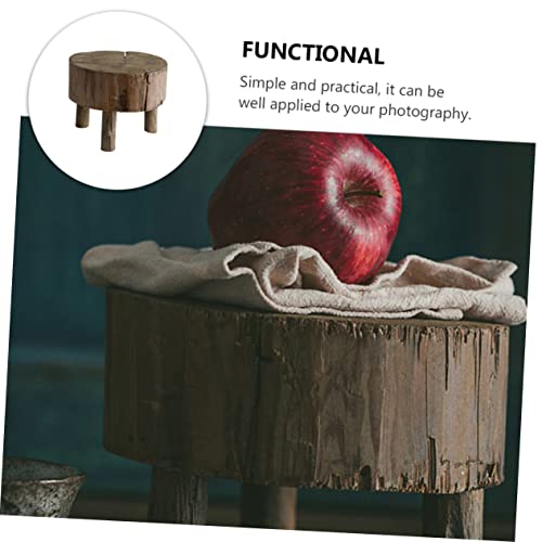 Taburete pequeño de madera soporte para macetas pequeñas y decoración de interiores 3