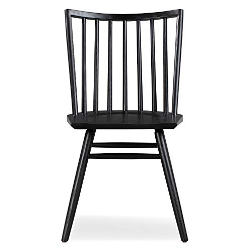 Poly & Bark Talia Dining Chair, Ash Wood, Black #TOP1
