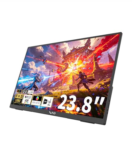 Image of LB M24 23.8 Inch Portable Monitor 100Hz 1080P FHD IPS Computer Display with USB-C, HDMI, VESA Mountable, Built-in Stand Desktop Screen with Speaker for PC Laptop Mac PC
