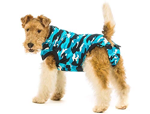Suitical Recovery Suit Hund, M, Blau Camouflage