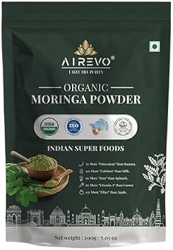 Organic Moringa Oleifera Powder - | India Organic | Moringa Leaves Powder | Immunity, Digestion & Energy