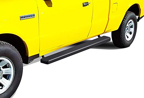 Estribos negros de acero inoxidable APS 5 pulgadas para Ford Ranger miniatura 4
