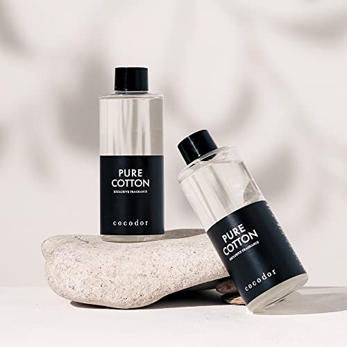 COCODOR Reed Diffuser Oil Refill/Pure Cotton/6.7oz(200ml)/3 Pack/Aroma Therapy, Home Fragrance, Scented Oils, Oils for Reed Diffuser, Office Décor, Decoration